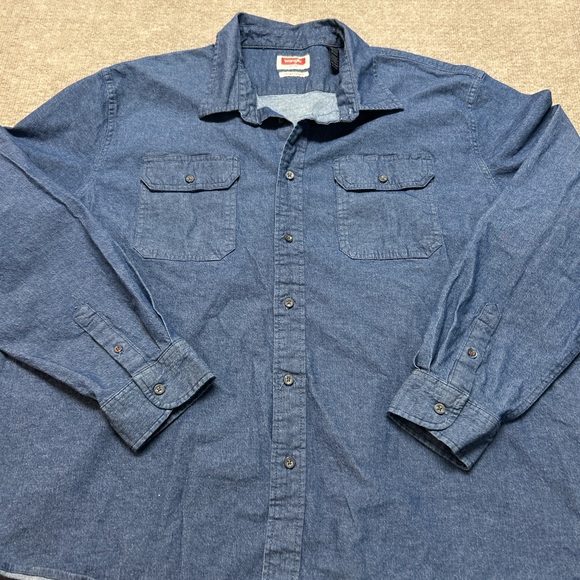 Wrangler Other - Wrangler Men's Dark Blue Button Down Shirt